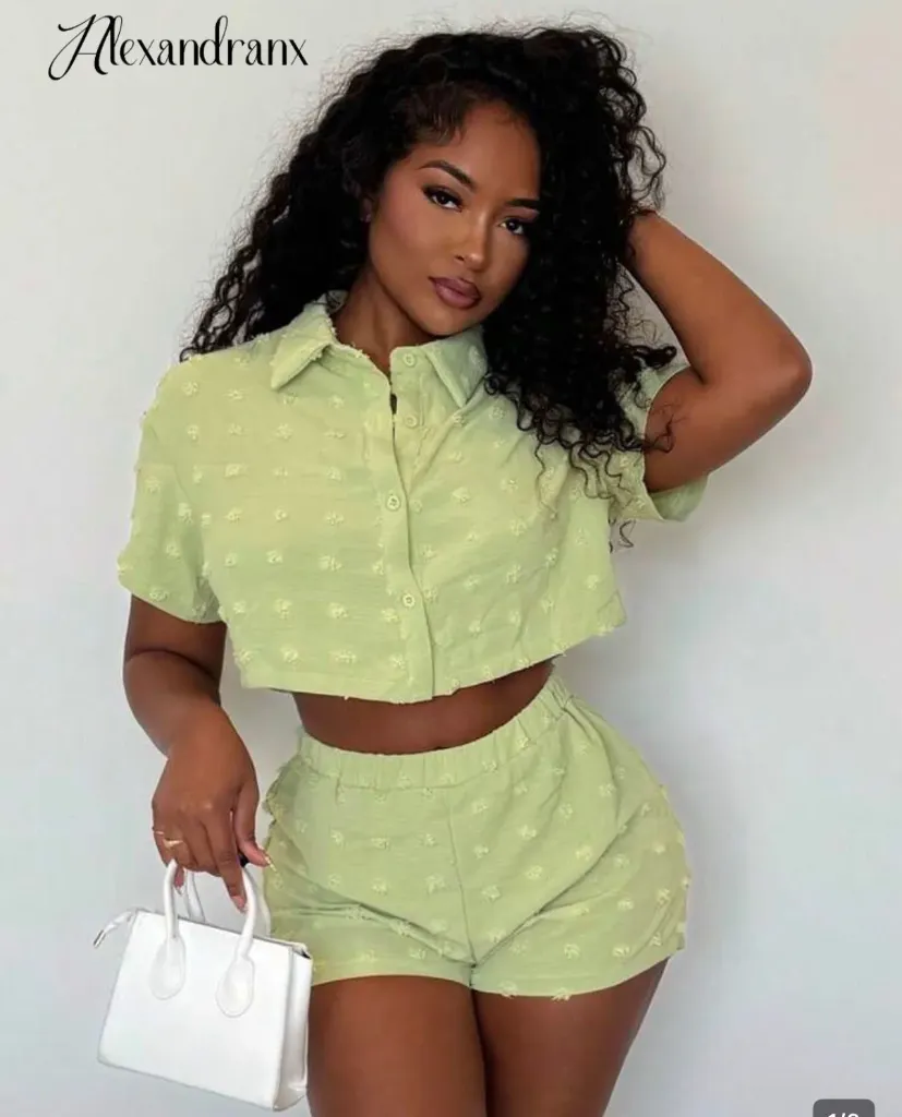 Conjunto verde limón